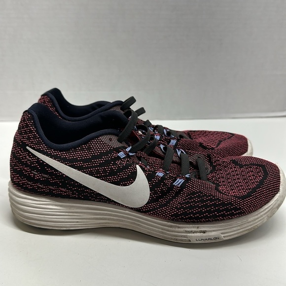 Nike Lunartempo 2 Sneakers Athletic Running Shoes Black Pink Women's Size 8 - Picture 1 of 9